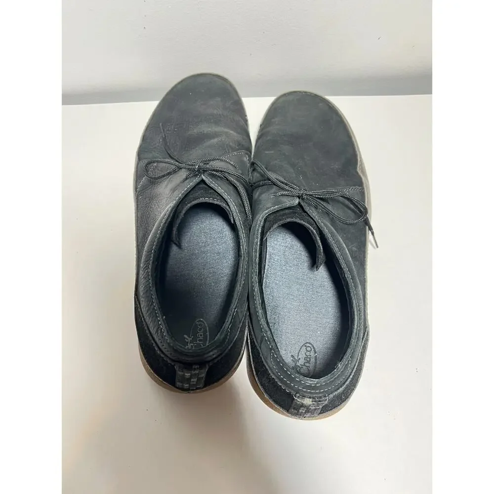 Chaco Men's Black Leather Montrose Lace Oxford Shoes Size 14